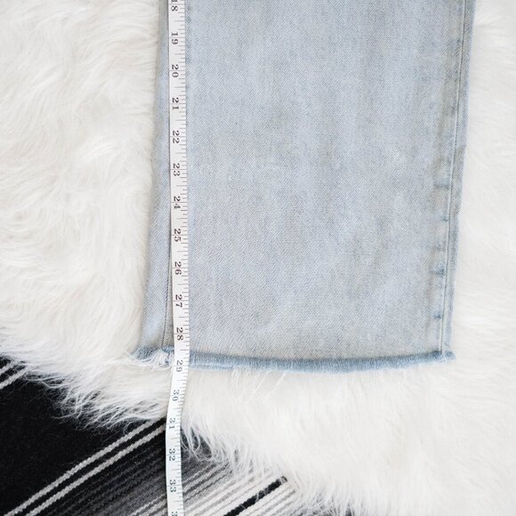 7 FOR ALL MANKIND 74AM LUSTRE EASY STRAIGHT LYOCELL DENIM JEANS SZ 31 - Picture 11 of 12